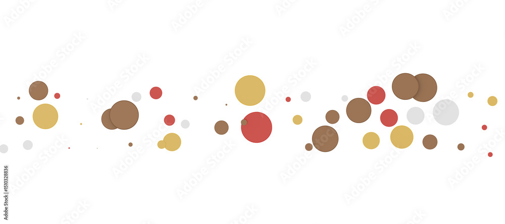 Poster sunburst and colorful confetti background frame illustration