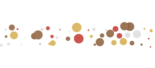 Sunburst and colorful confetti background frame illustration