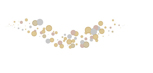 Enchanting Euphoria: Breathtaking 3D Illustration of Enchanting gold Confetti