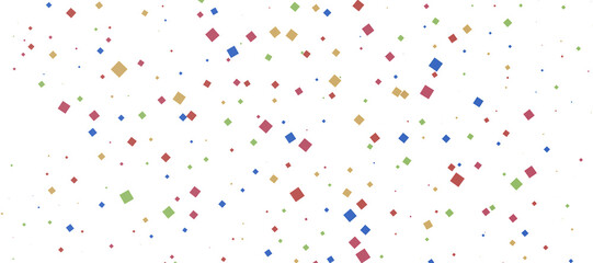  Multicolored confetti on white