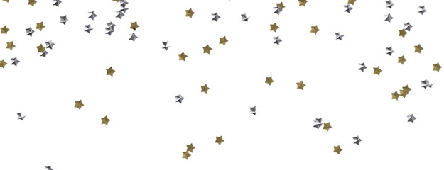 Obraz premium Enchanted Galaxy: Experience the Splendor of a 3D Gold Stars Shower