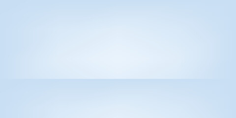 Obraz premium Blue studio room. Limbo light background. Abstract 3d backdrop for product presentation. Minimal wall scene. Showcase, promotion display modern