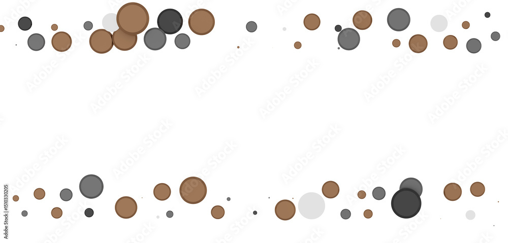 Poster multicolor confetti abstract background with a lot of falling pieces, isolated on a white background