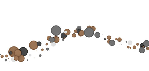 Multicolored paper confetti on transparent background. Realistic confetti flying. Colorful scattered items to holiday decorations.