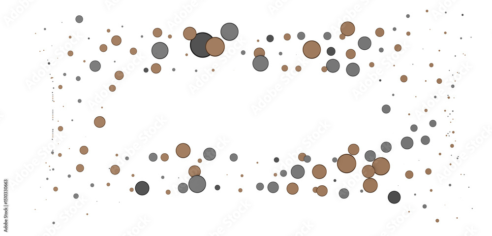 Poster multicolor confetti abstract background with a lot of falling pieces, isolated on a white background