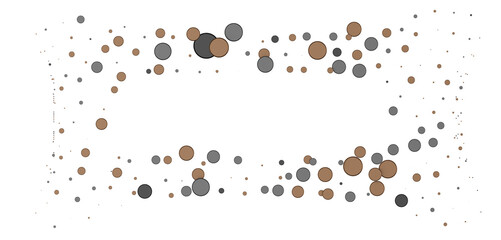 Multicolor confetti abstract background with a lot of falling pieces, isolated on a white background.