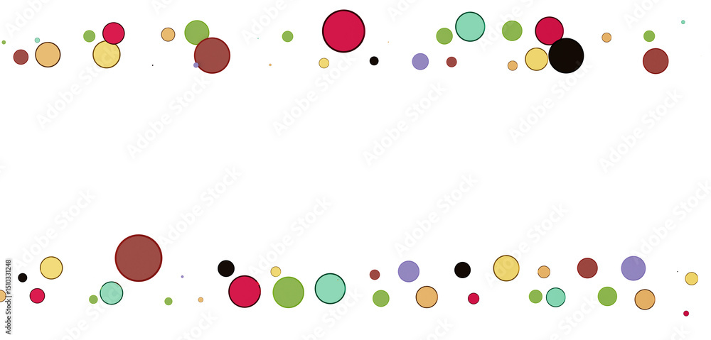 Poster multicolor confetti abstract background with a lot of falling pieces, isolated on a white background