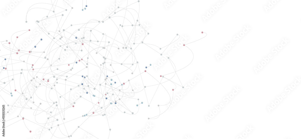 Fototapete stock photo of a complex network visualization. ideal for technology, connectivity, and data concept