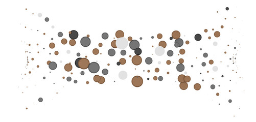 Multicolor confetti abstract background with a lot of falling pieces, isolated on a white background.