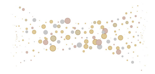 Cascading Splendor: Striking 3D Illustration Showcasing a Dazzling gold Confetti Display