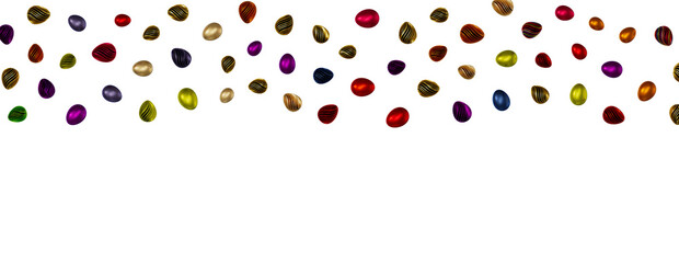 Perfect colorful handmade easter eggs