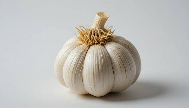 garlic isolated on white
