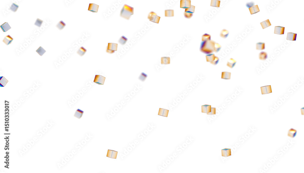Aufkleber abstract lines with dots over dark background.
