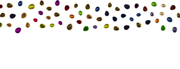 Perfect colorful handmade easter eggs