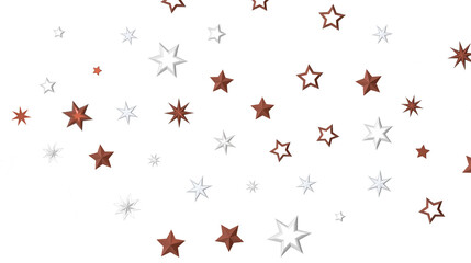 Stardust Christmas Shower: Mesmerizing 3D Illustration Depicting Descending Holiday Star Particles