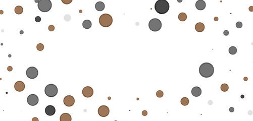  Colorful assorted confetti with serpentine on white