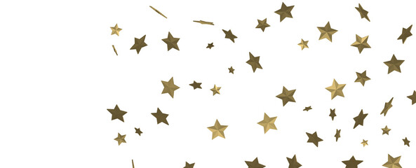 Starlit Christmas Shower: Mesmeric 3D Illustration Depicting Descending Holiday Star Particles