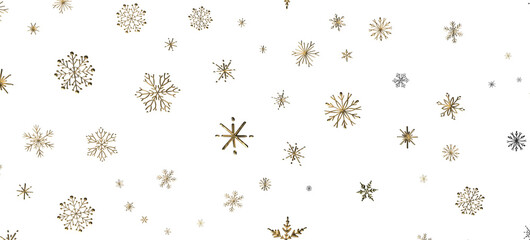 Abstract Gold Star Falling Soft Focus Background, 3D rendering.