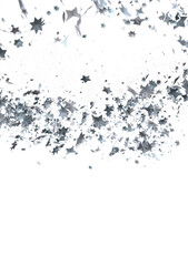 Twinkling Christmas Descent: Striking 3D Illustration Showcasing Falling Festive Twinkling Stars