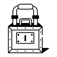 An icon of a detonator box designed in hand drawn style
