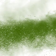 Abstract Green Spray Paint Effect on Transparent Backdrop for Artistic Designs and Creative Projects, Ideal for Digital Art and Graphic Overlays