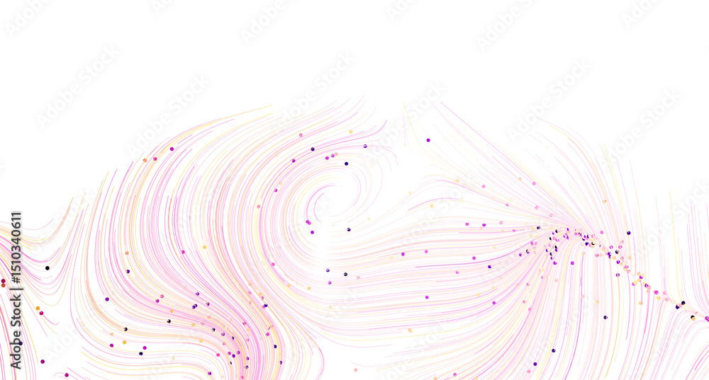 Poster Elegant pink and white abstract background with swirling lines and subtle glitter. Perfect for websites, presentations,
