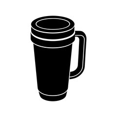 Travel Mug Icon Vector Flat Clean Look Isolated