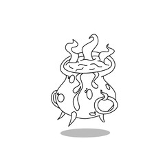 snowman on a white background