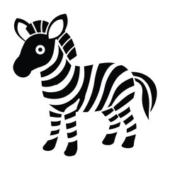 Cartoon Zebra Silhouette
Stylized Zebra Icon
Black and White Zebra Illustration