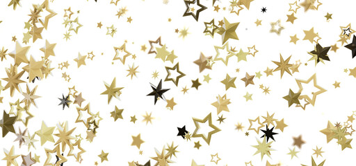Sparkling gold stars on white. Perfect for holidays, celebrations, and more!
