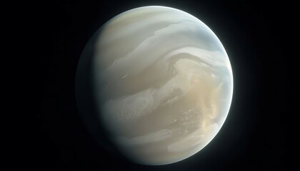 venus in deep space, high resolution venus planet, planet venus against dark background