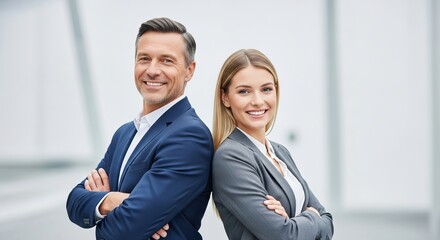 Confident Business Professionals A Portrait of Success and Teamwork in the Modern Workplace