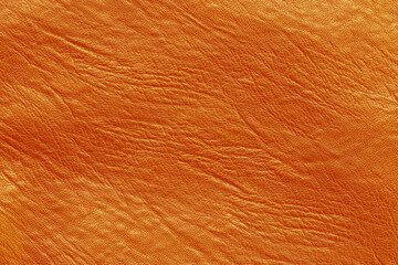 Fototapeta premium Orange leather texture background with seamless pattern.