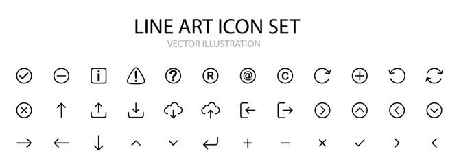 Small User Interface Line Icons Editable Stroke, User Interface Line Icons. Editable Stroke. VECTOR ILLUSTRATION
