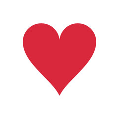 Collection of Love Heart Symbol Icons. Love Illustration Set with Solid Vector Heart and Outline. Can be edited and color-replaced. On a blank background.