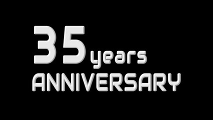 New-year anniversary text illustration.  New year celebration event.