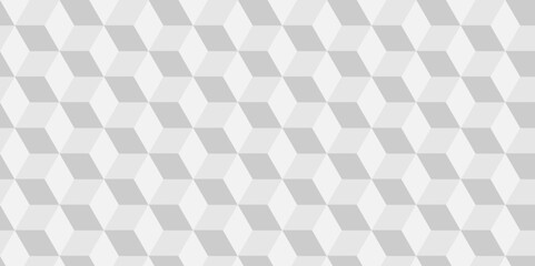 Structure white block box cube seamless pattern grid vintage surface triangle web monochrome square texture white background.	
