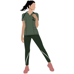 Fototapeta premium girl in black