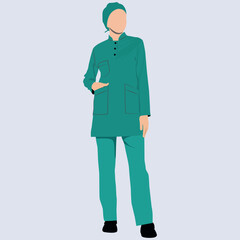 vector illustration of a doctor