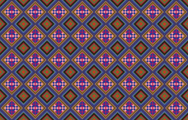 tribal ethnic themes geometric seamless background with a Peruvian american indigenous pattern. Textile print with rich native American tribal themes in an ethnic traditional style. Clothing 