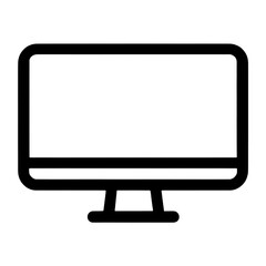 lcd tv monitor icon isolated PNG transparent