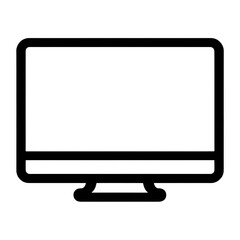 flat screen tv icon isolated PNG transparent