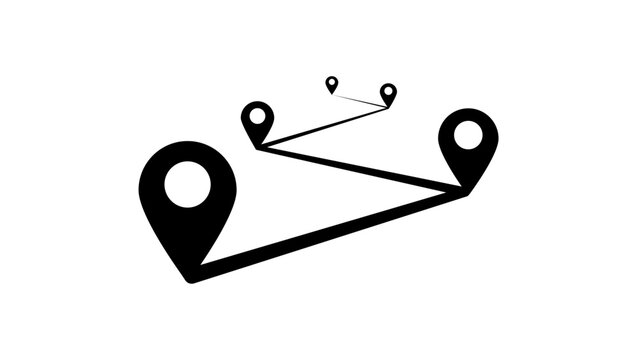 project symbol, black isolated silhouette