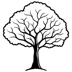 vector tree silhouette