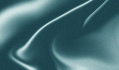 Light cyan illuminated spots on deep sea blue, grainy color gradient background, noise texture effect, copy space