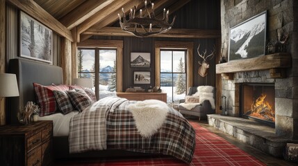 Cozy Cabin Bedroom (1)