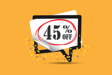 Special discount offer, percentage sticker.