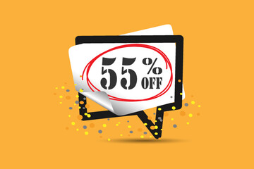 Special discount offer, percentage sticker.