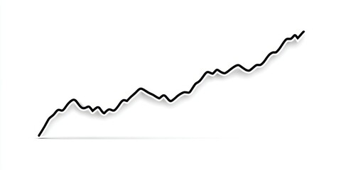 A simple line chart rising upward labeled projections in bold font
