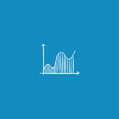  Math graph icon logo flat vector design
